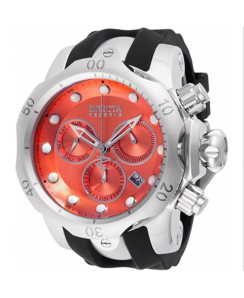 Invicta Men's 46459 Venom Quartz Chronograph Orange, Silver Dial Watch