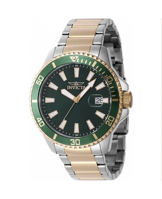 Invicta Men's 46143 Pro Diver Quartz 3 Hand Green Dial Watch