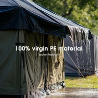 Yescom 12x20 Ft 14 Mil Poly Tarp Protective Cover Tarpaulin Heavy Duty Uv Resistant