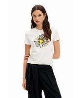 Desigual Women's Daisy illustration T-shirt