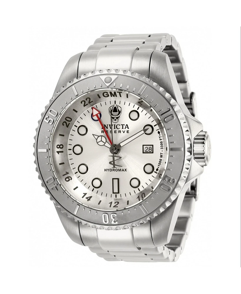 Invicta Men's 29726 Hydromax Quartz 3 Hand Silver Dial Watch