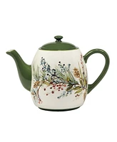 Certified International Winters Forest Teapot