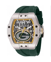 Invicta Men's 45066 Nfl Green Bay Packers Automatic Multifunction Transparent, Yellow Dial Watch