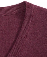 Alfani Men's Solid V-Neck Cotton Sweater, Created for Macy's