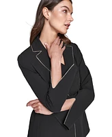 Karl Lagerfeld Paris Women's Rhinestone-Trim Blazer