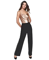 Karl Lagerfeld Paris Women's Rhinestone-Trim Pants