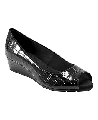 Bandolino Women's Candra Peep Toe Wedge Dress Pumps