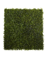 Slickblue Boxwood Mat for Versatile Green Wall Decor (Set of 12)