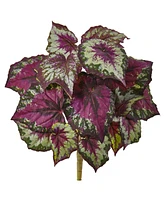Slickblue Wax Begonia Bush for Bright and Lush Indoor Decor (Set of 6)