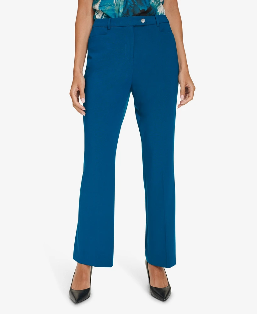 Calvin Klein Women's Mid-Rise Straight-Leg Pants