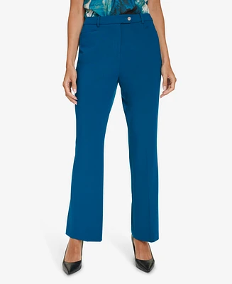 Calvin Klein Women's Mid-Rise Straight-Leg Pants