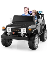 Sugift 12V 2-Seat Licensed Kids Ride On Toyota FJ40 Car with 2.4G Remote Control