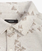 Alfani Men's Jacquard Knit Button-Down Long-Sleeve Shirt, Created for Macy's