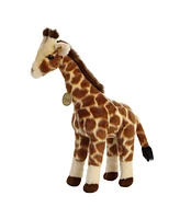 Aurora Large Giraffe Miyoni Realistic Plush Toy Brown 17.5"