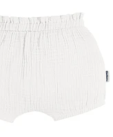 Gerber Baby Girls Gauze Bubble Shorts, 3-Pack