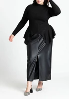 Eloquii Plus Peplum Sweater