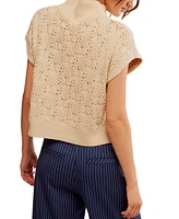 Free People Women's Vickie Cotton Mock Neck Sweater