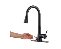 Casainc 1.8 Gpm Single Handle Pull Down Sprayer Kitchen Faucet with Touchless Sensor