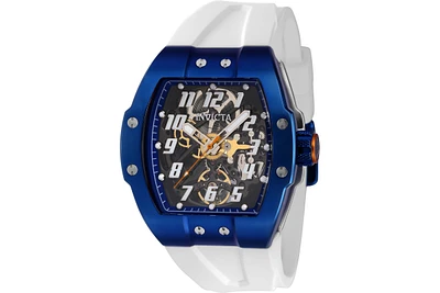 Invicta Men's 43517 Jm Correa Automatic 3 Hand Blue, Transparent Dial Watch