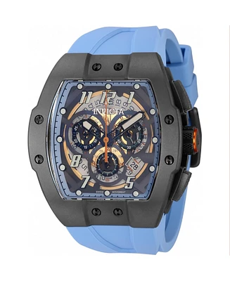 Invicta Men's 44412 Jm Correa Quartz Multifunction Light Blue, Transparent Dial Watch