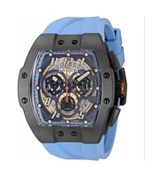 Invicta Men's 44412 Jm Correa Quartz Multifunction Light Blue, Transparent Dial Watch