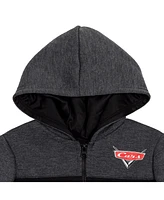 Disney Boys Pixar Cars Lightning McQueen Fleece Half Zip Pullover Hoodie to