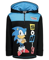 Sega Toddler Boys Sonic the Hedgehog Fleece Half Zip Hoodie to