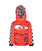 Disney Toddler Boys Pixar Cars Mickey Mouse Lightning McQueen Zip Up Puffer Jacket to