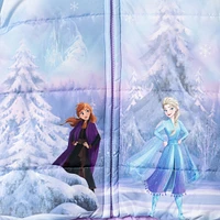 Frozen Little Girls Princess Anna Elsa Zip Up Winter Coat Puffer Jacket