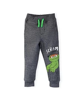 Sesame Street Baby Boys Elmo Cookie Monster Oscar the Grouch Fleece 3 Pack Pants