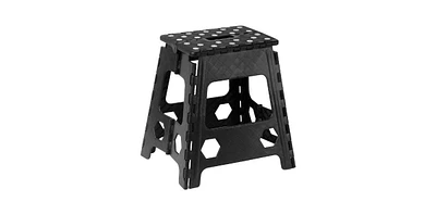 Superio Folding Step Stool for Kids and Adults, 15 Inch, Blue