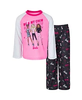 Barbie Girls Pajama Shirt and Pants Sleep Set Little Kid to Big