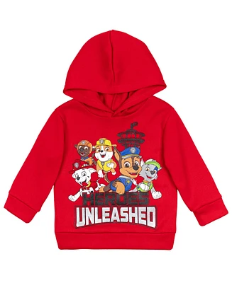 Nickelodeon Toddler Boys Paw Patrol Rocky Zuma Rubble Chase Marshall Fleece Pullover Hoodie to