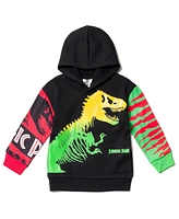 Jurassic World Dinosaur T-Rex Fleece Pullover Hoodie Toddler to Big Kid