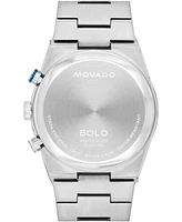 Movado Men's Bold Quest Swiss Quartz Chrono Stainless Steel Watch 42mm