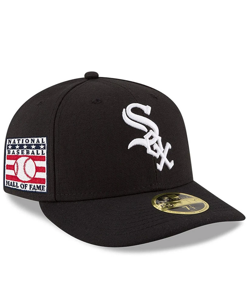 New Era Men's Black Chicago White Sox National Baseball Hall of Fame Low Profile 59FIFTY Fitted Hat