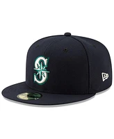 New Era Men's Navy Seattle Mariners National Baseball Hall of Fame 59FIFTY Fitted Hat