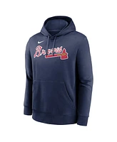 Nike Men's Austin Riley Navy Atlanta Braves Player Name Number Club Pullover Hoodie