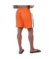 G-iii Sports by Carl Banks Men's Orange Denver Broncos Streamline Volley Swim Shorts