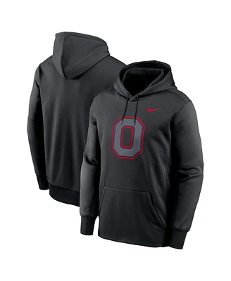 Nike Men's Black Ohio State Buckeyes Color Pop Performance Fleece Pullover Hoodie