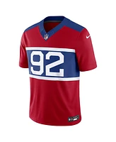 Nike Men's Michael Strahan Century Red New York Giants Alternate Vapor F.u.s.e. Retired Player Limited Jersey