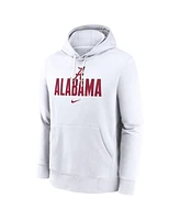 Nike Men's White Alabama Crimson Tide Primetime Club Fleece Pullover Hoodie