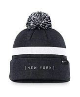 Nike Men's Navy New York Yankees Hometown Peak Cuffed Knit Hat with Pom