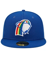 New Era Men's Blue Charleston RiverDogs Rainbows Theme Night 59FIFTY Fitted Hat