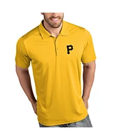 Antigua Men's Gold Pittsburgh Pirates Tribute Polo