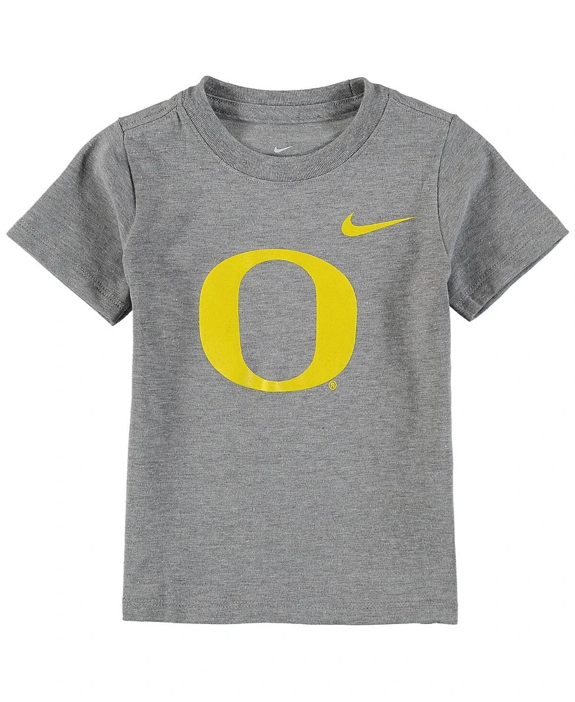 Nike Toddler Heathered Gray Oregon Ducks Logo T-Shirt