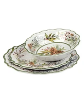 Certified International Winters Forest 12-Pc. Melamine Dinnerware Set, Service for 4