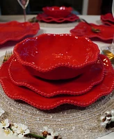 Certified International Perlette Red All Purpose Bowls, Set of 4