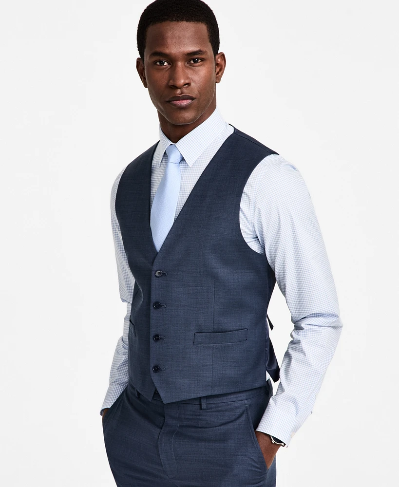 Calvin Klein Men's Slim-Fit Wool Blend Suit Vest