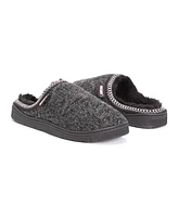 Muk Luks Men's Gabriel Clog Slippers, Black, S (8-9)